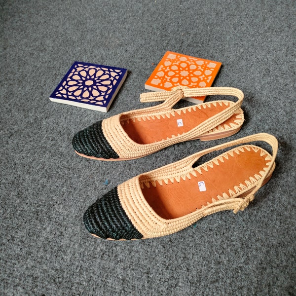 Wholesale, Natural Raffia Sandals, Raffia Mules,Raffia Sandals Slippers for Women Comfortable Handmade Raffia,