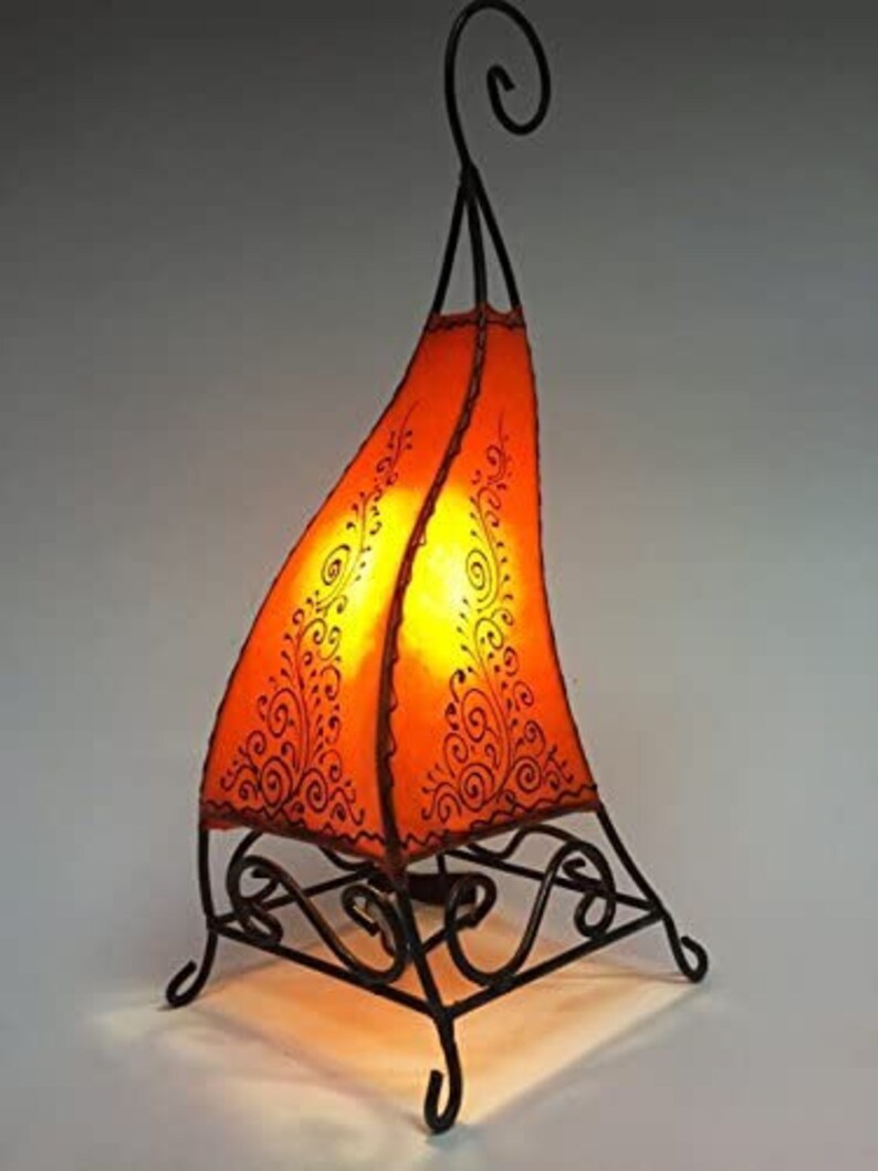 Moroccan Lampshade Leather Lampshade Moroccan Decor Etsy