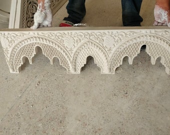 XLarge Moroccan Plaster Gypsum Arches, handmade Plaster Arch, 93 cm, Moroccan wall decor, Moroccan Plaster wall decoration