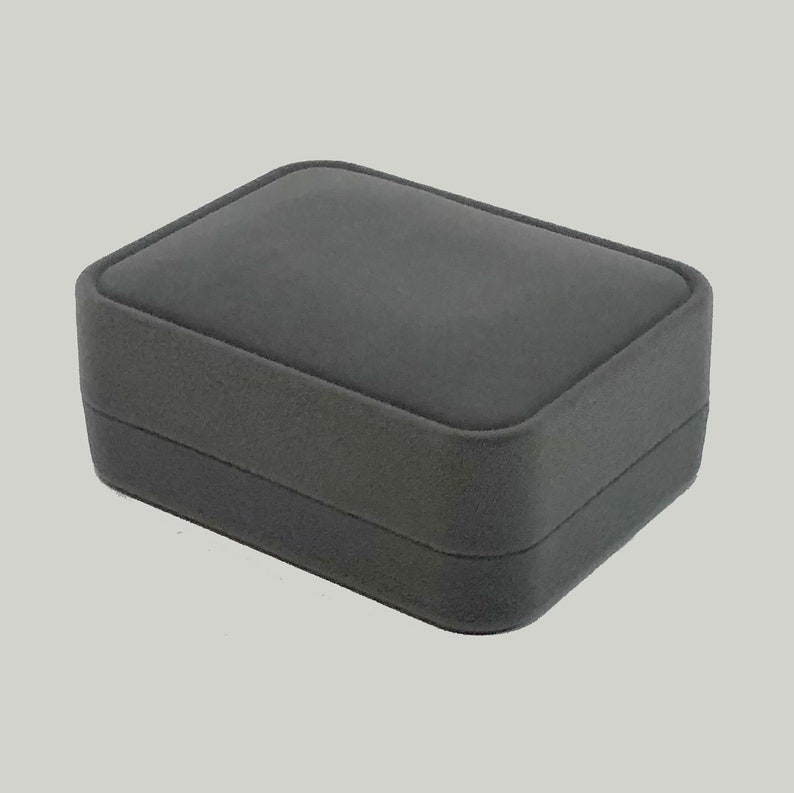 Jewelry box Velvet jewelry set box Jewelry box gray jewelry set jewelry box Large jewelry box medium jewelry box