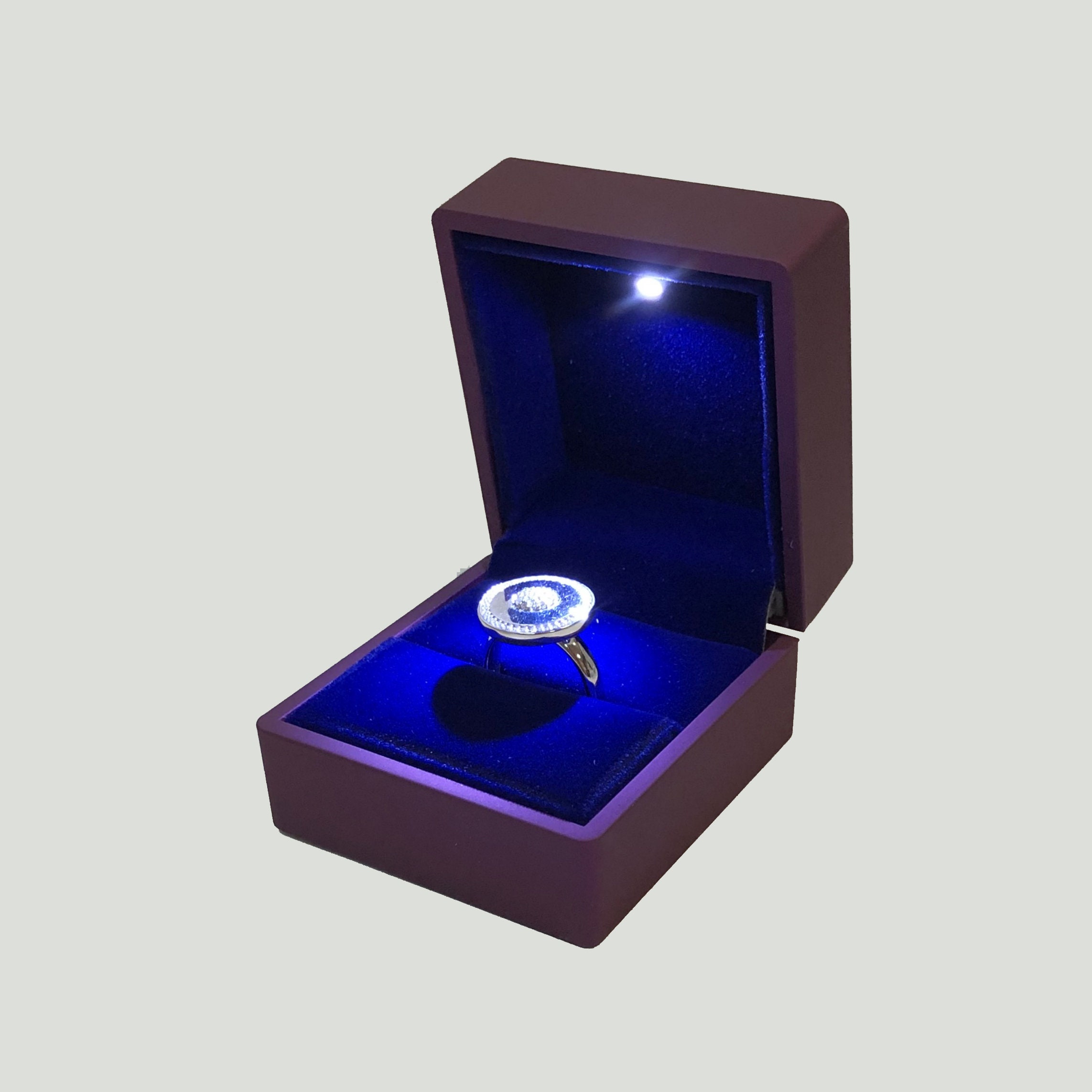 LED Light Ring Box Jewelry box Engagement Ring Box Etsy