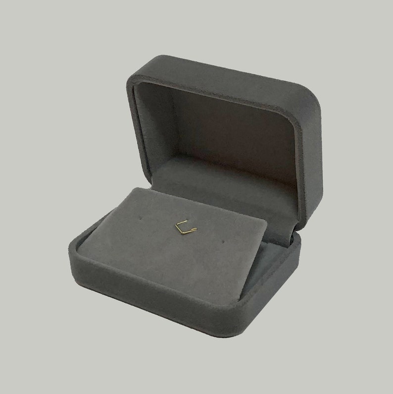 Jewelry box Velvet jewelry set box Jewelry box gray jewelry set jewelry box Large jewelry box medium jewelry box