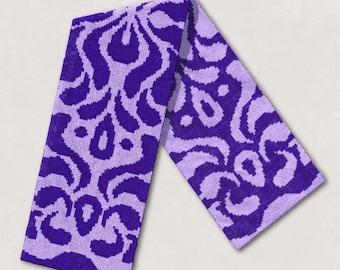 Damask Crochet Scarf Pattern – Geometrical Double Knit (PDF Pattern)