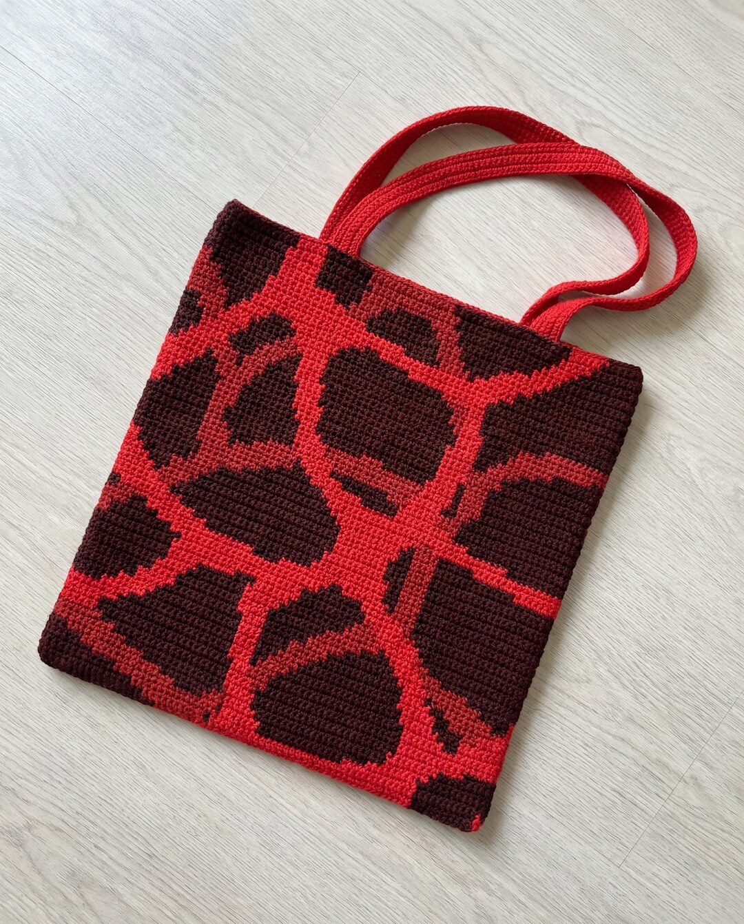 Lava Tote Crochet Pattern - Unique Reusable Market Bag / Cushion Cover ...