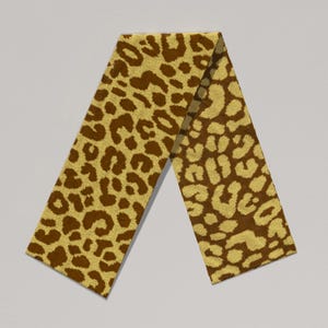 Leopard unisex scarf pattern Jaguar PDF - Big cat coat Double Knit - Animal cheetah print