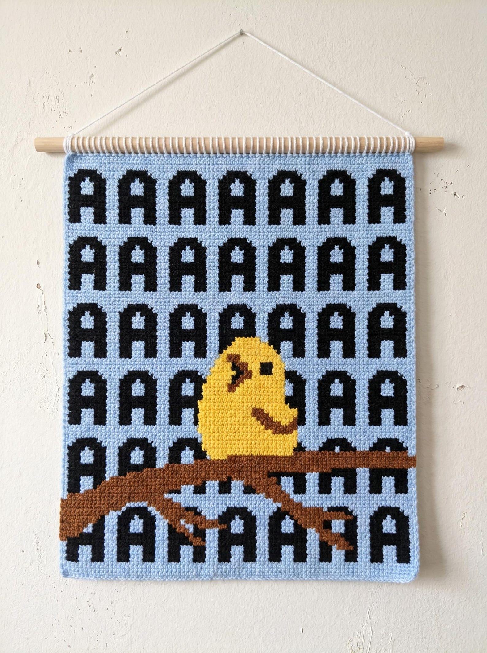 Screaming Bird Meme Crochet Pattern – AAAAA Funny Wall Hanging PDF - Etsy