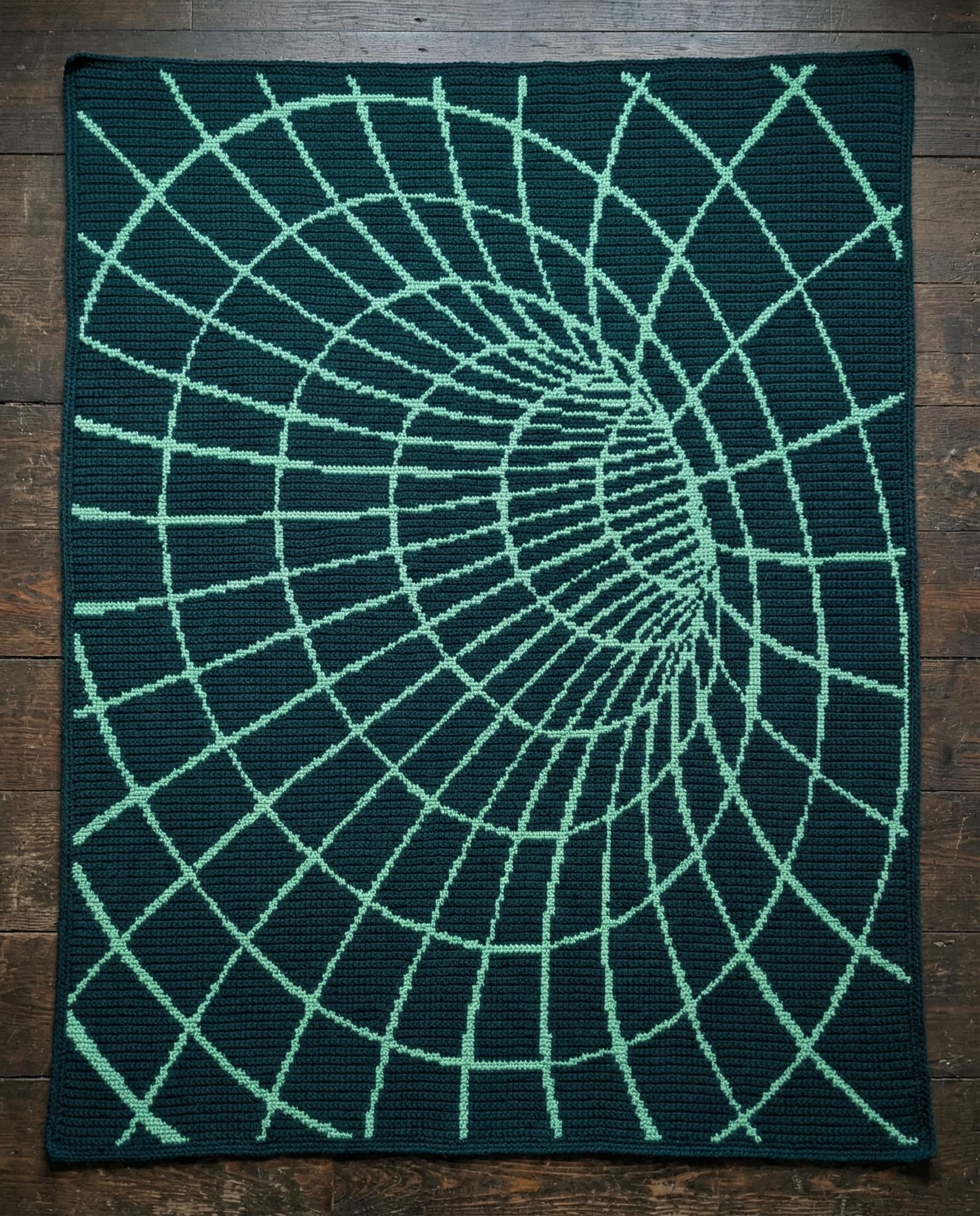 3d Tunnel Blanket Afghan Crochet Pattern – Illusion Geometric Throw ...