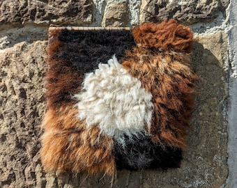 Handmade alpaca rug - Extra soft and fluffy carpet - Home decoration wall hanging tapestry