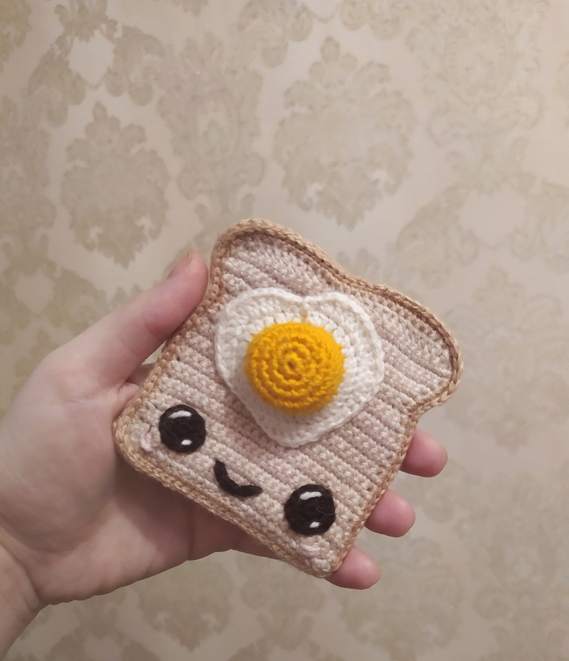 Toast crochet pattern cute amigurumi food crochet bread Etsy