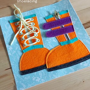 PDF, SVG Shoe Lacing Quiet Book Pattern With Step by Step Written ...