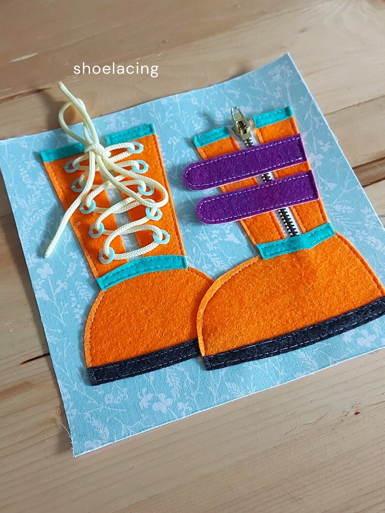 PDF SVG Shoe Lacing Quiet Book Pattern With Step by Step - Etsy