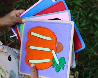 PDF & SVG Montessori felt lacing pattern for fun and interactive practical learning