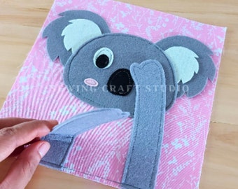 11 pages of quiet book activities patterns with written instructions
