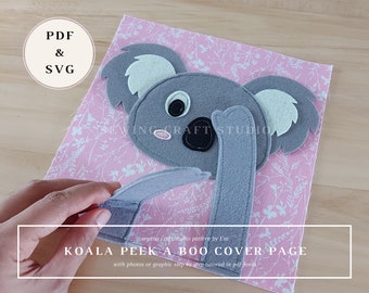 Koala felt pattern for quiet book cover