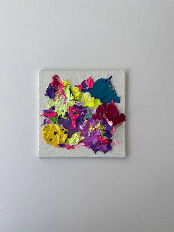 Acrylic palette art in canvas board \u201cChi\u201d Acrylic palette art in canvas board \u201cChi\u201d