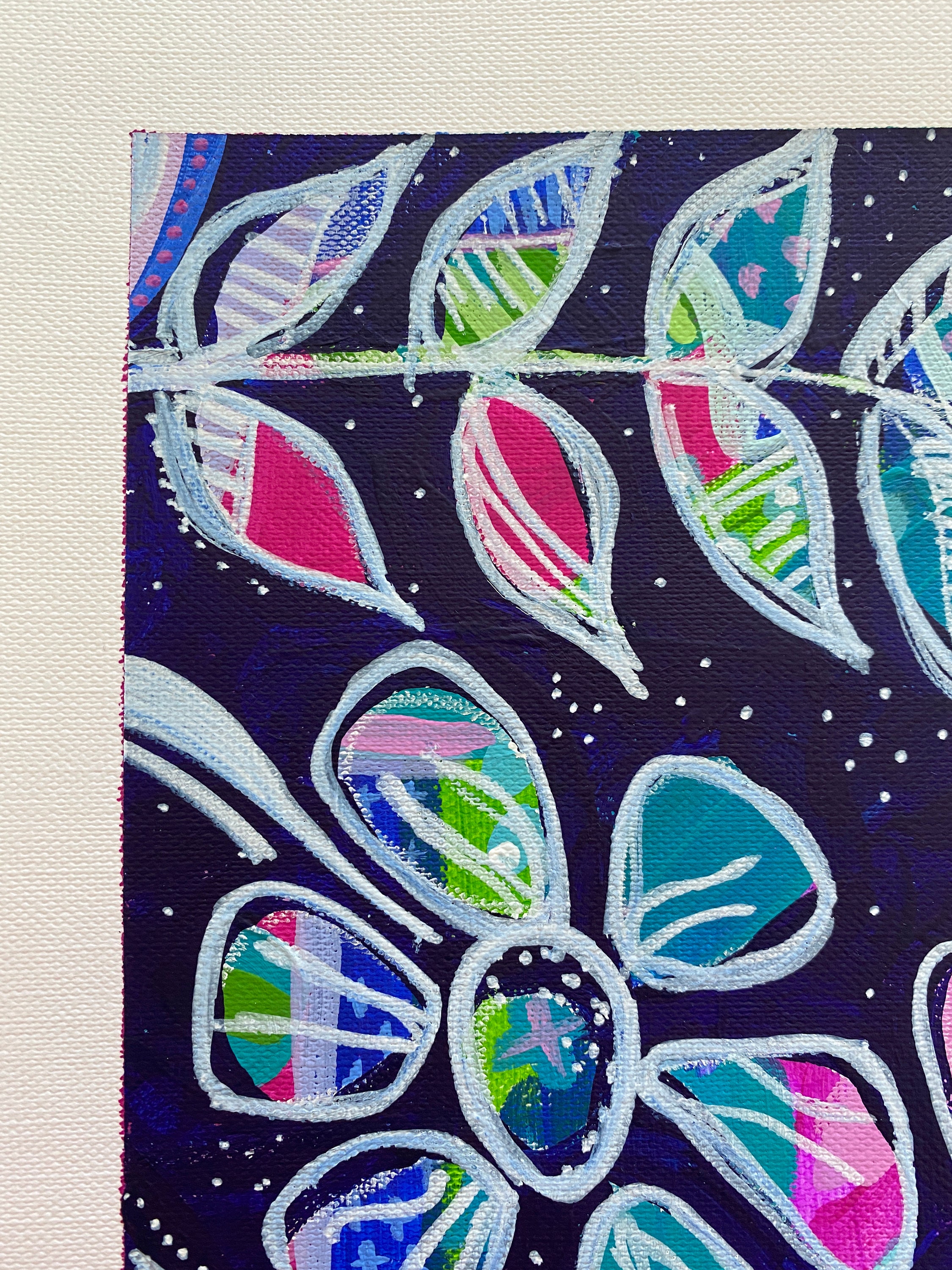 Abstract Painting on Canvas Paper ace Etsy