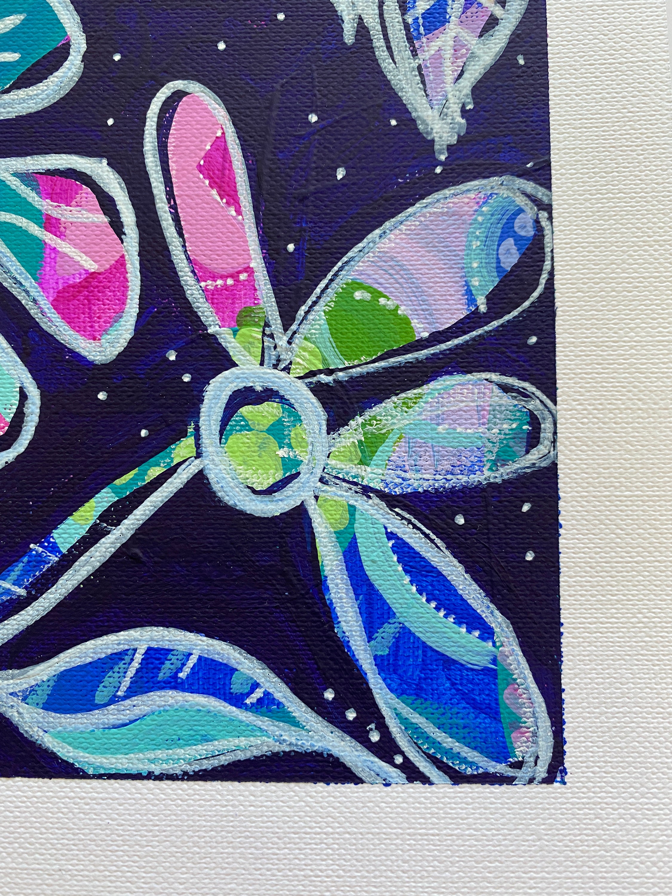 Abstract Painting on Canvas Paper ace Etsy