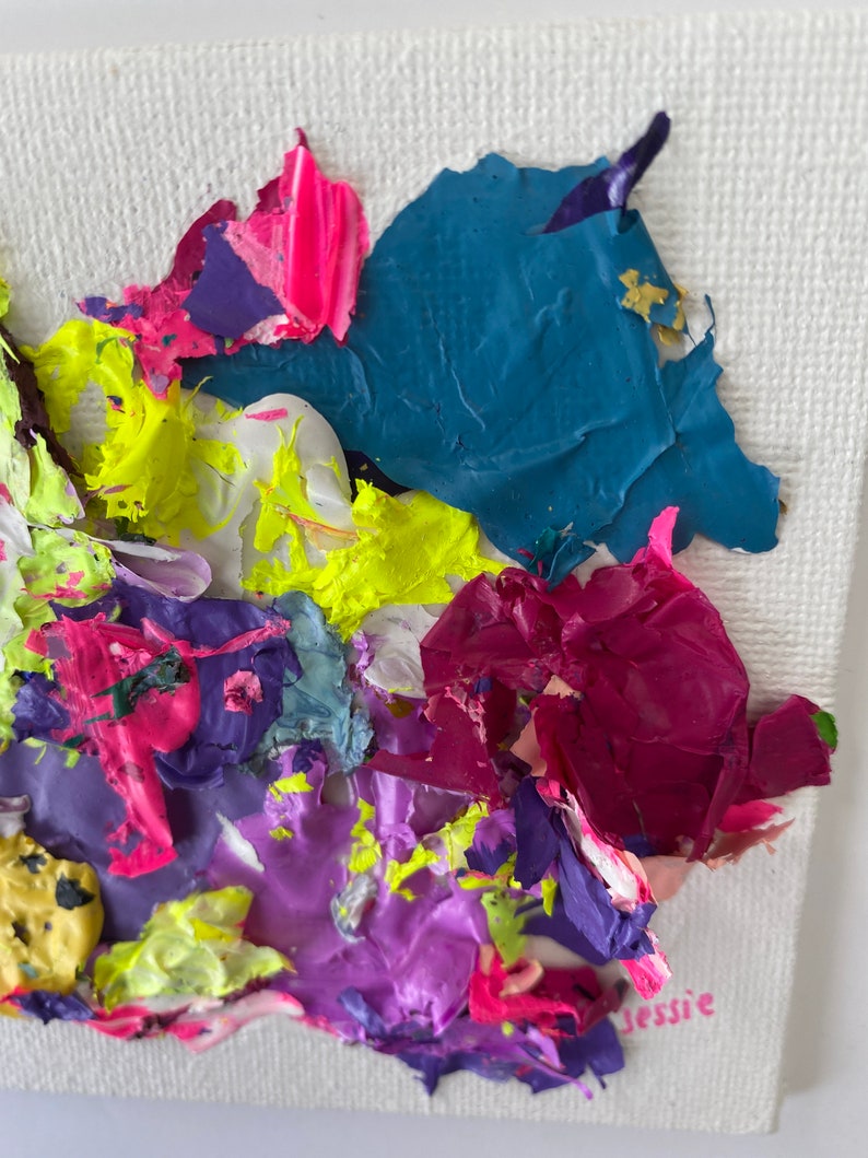 Acrylic palette art in canvas board \u201cChi\u201d Acrylic palette art in canvas board \u201cChi\u201d