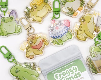 Froggy Friends Blind Bag | 2in Epoxy Acrylic Keychain - Etsy