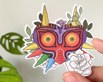 Majoras Mask Vinyl Glossy Waterproof Die Cut Sticker - 2.8 inch Legend of Zelda Sticker