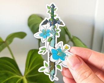 Master Sword Vinyl Waterproof Die Cut Sticker - 3.5 inch Legend of Zelda: Breath of the Wild / Skyward Sword Sticker