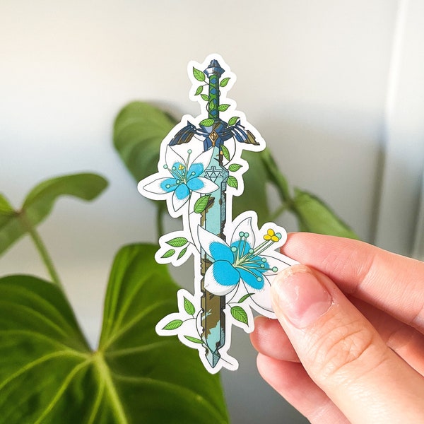 Master Sword Vinyl Waterproof Die Cut Sticker - 3.5 inch Legend of Zelda: Breath of the Wild / Skyward Sword Sticker