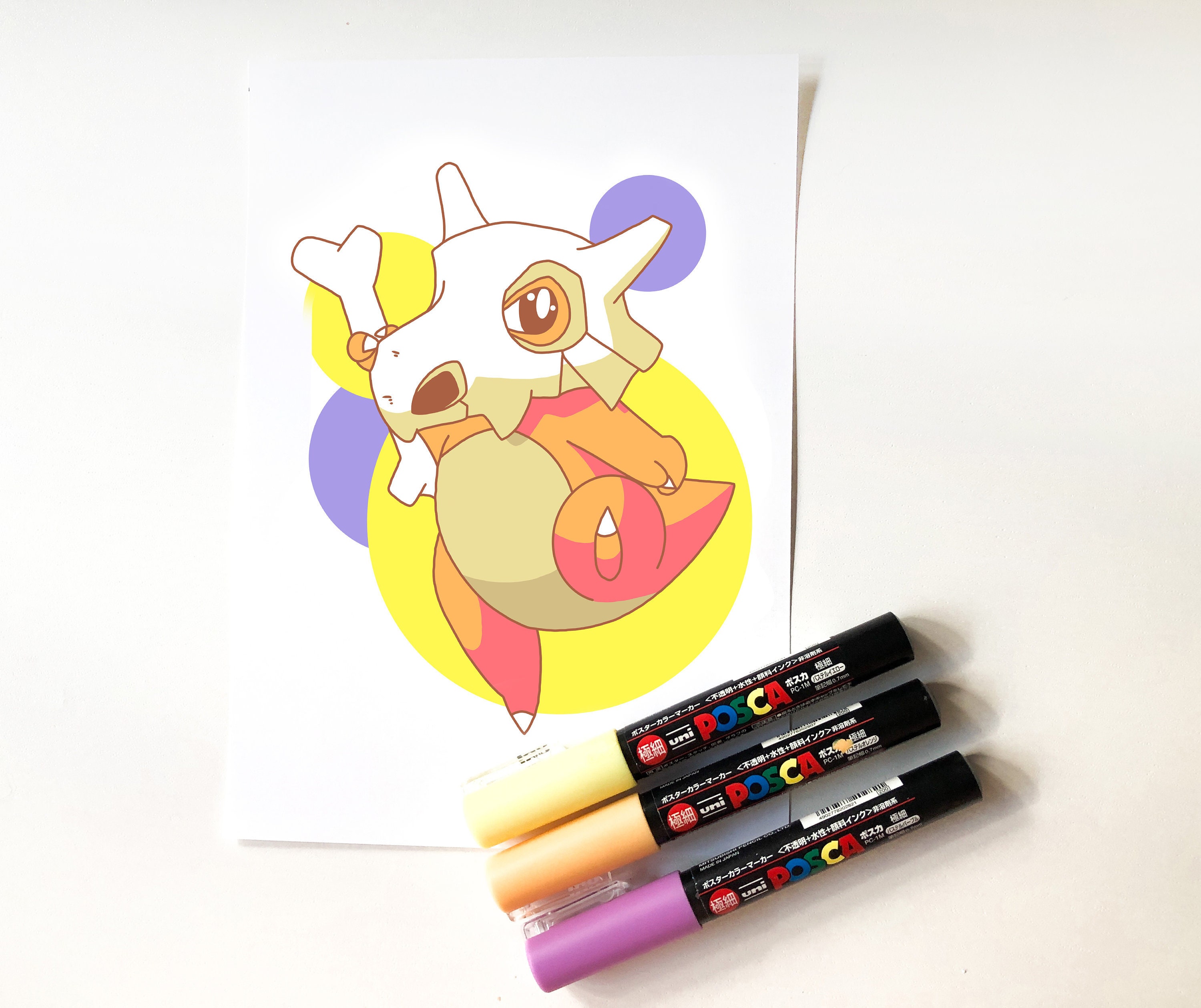 Uni-posca Japan Paint Marker Pen, Medium Point, Set of 5 Color Markers  Drawing, Painting, Fabric, Surfboard, Anime, Manga 