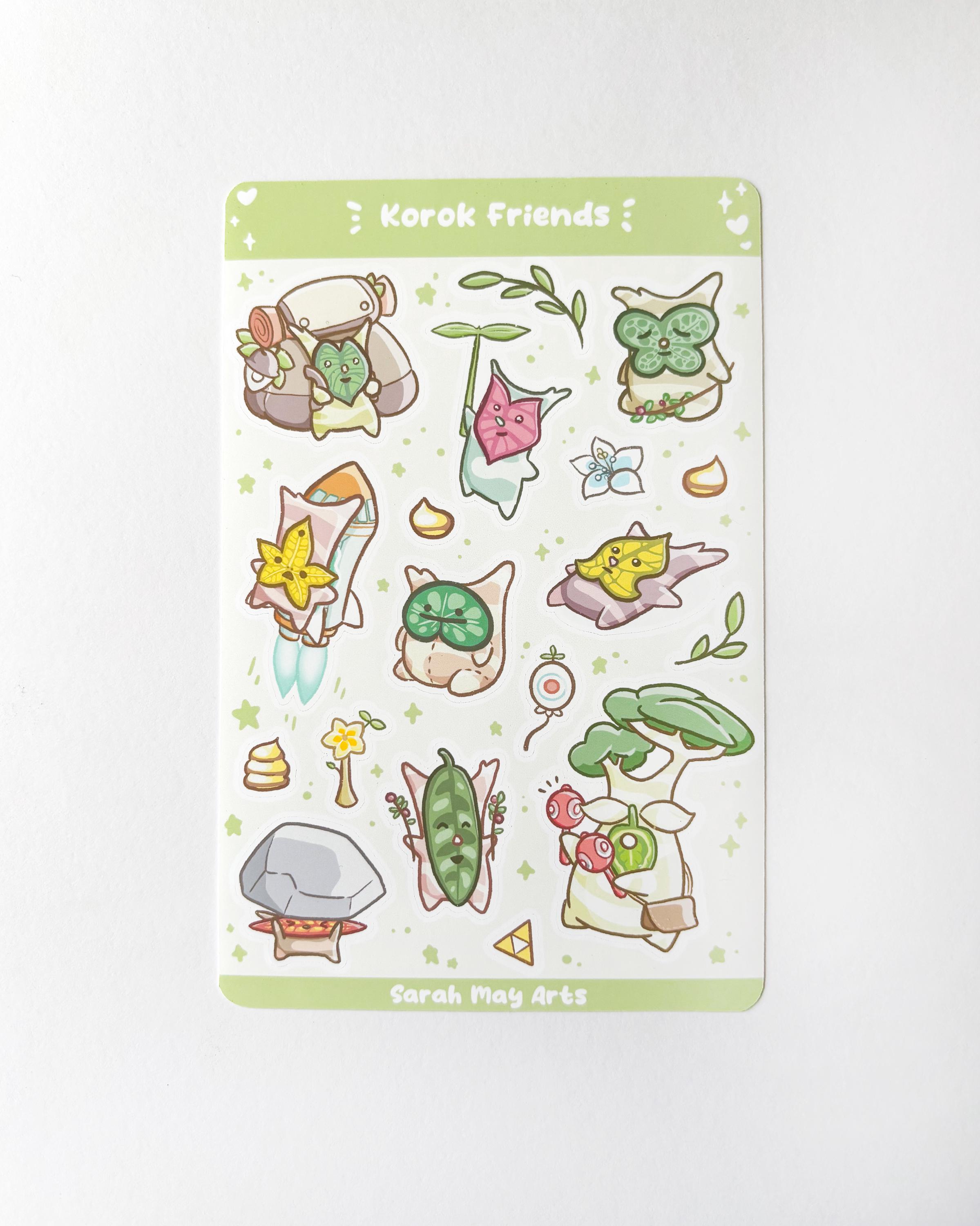 Korok Friends Sticker Sheet - 18pcs Legend of Zelda: Breath of the