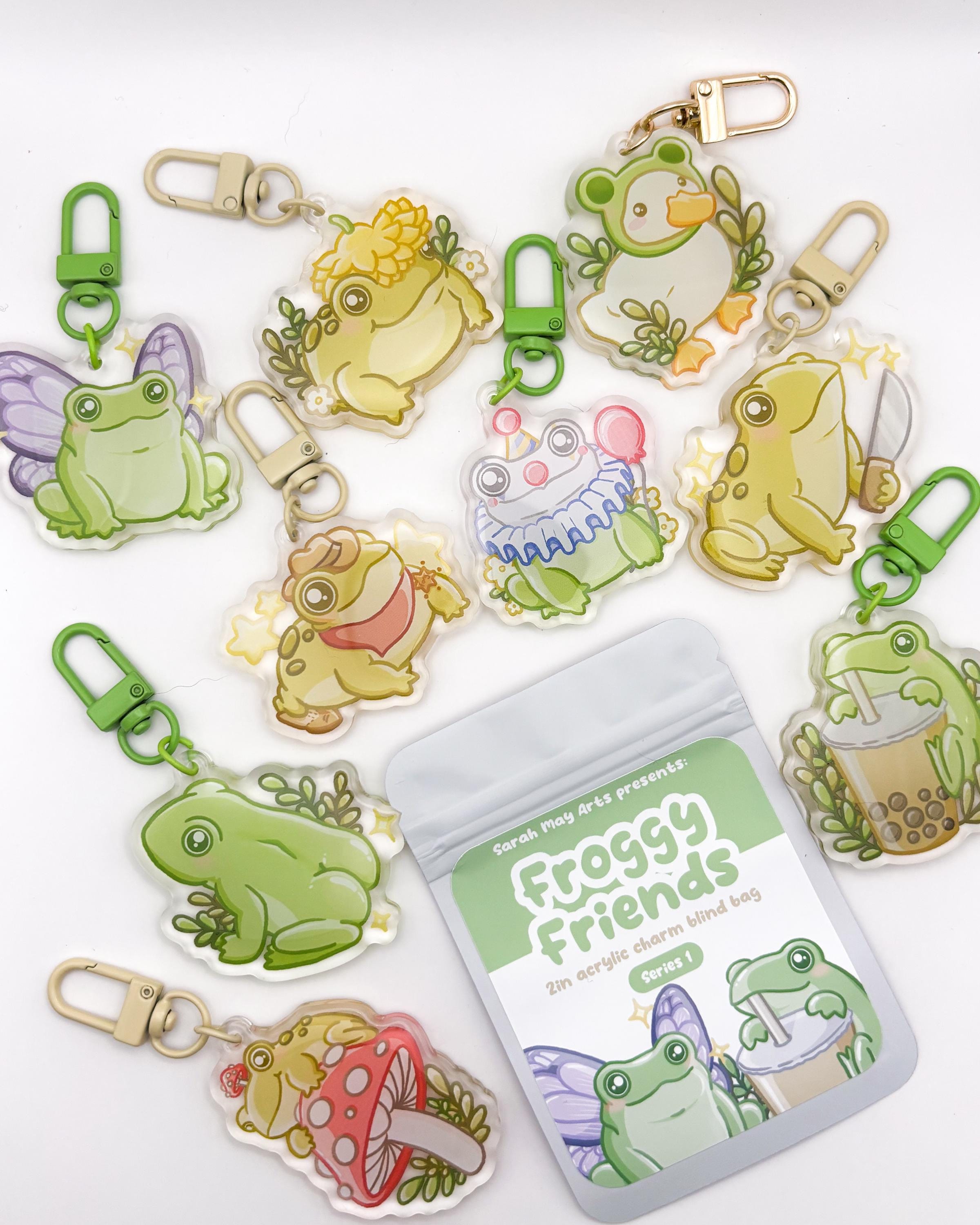 Froggy Friends Blind Bag | 2in Epoxy Acrylic Keychain - Etsy