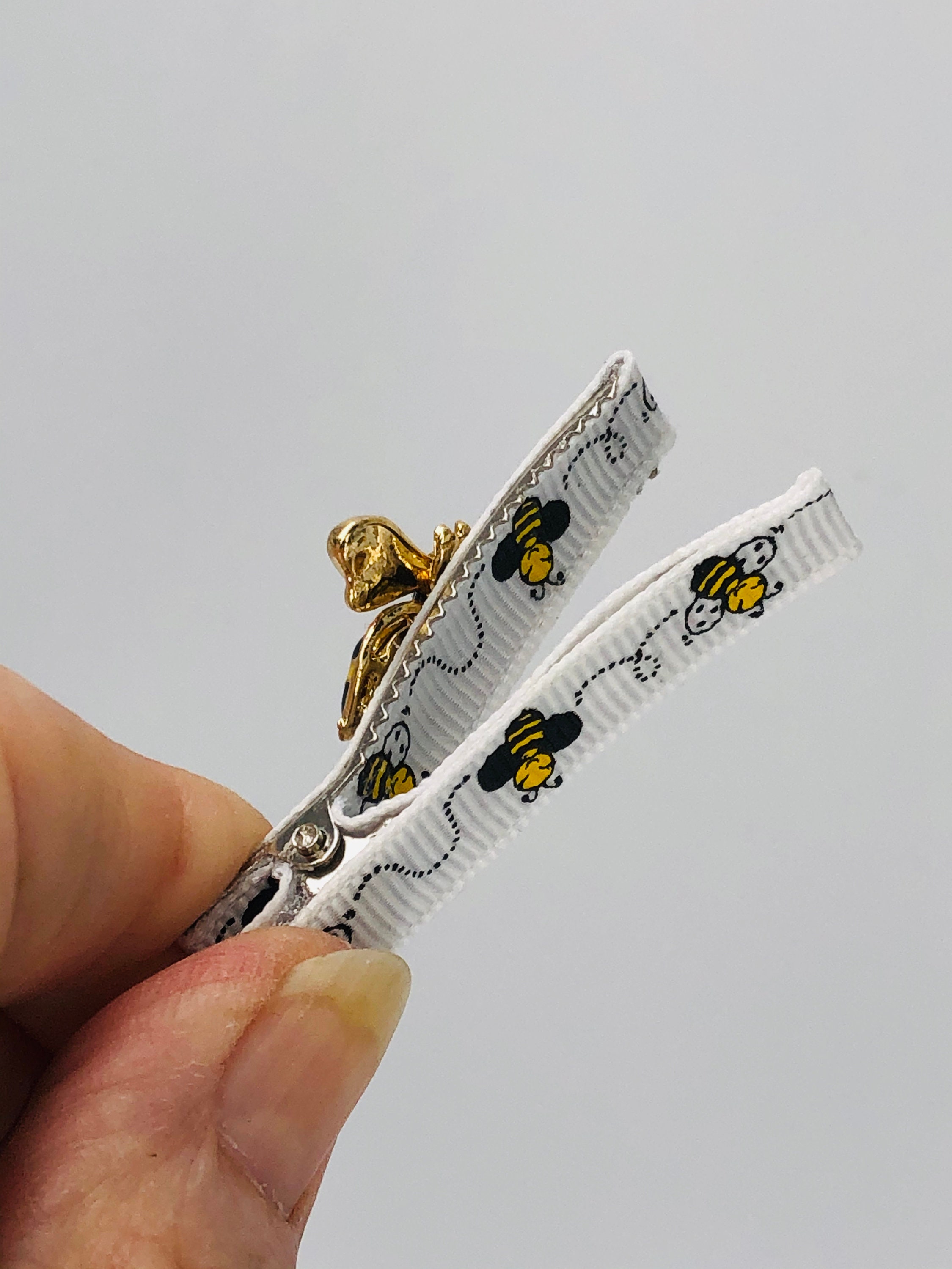 Bee Hair Clips Alligator Hair Clips 1st Birthday Hair Clips Etsy