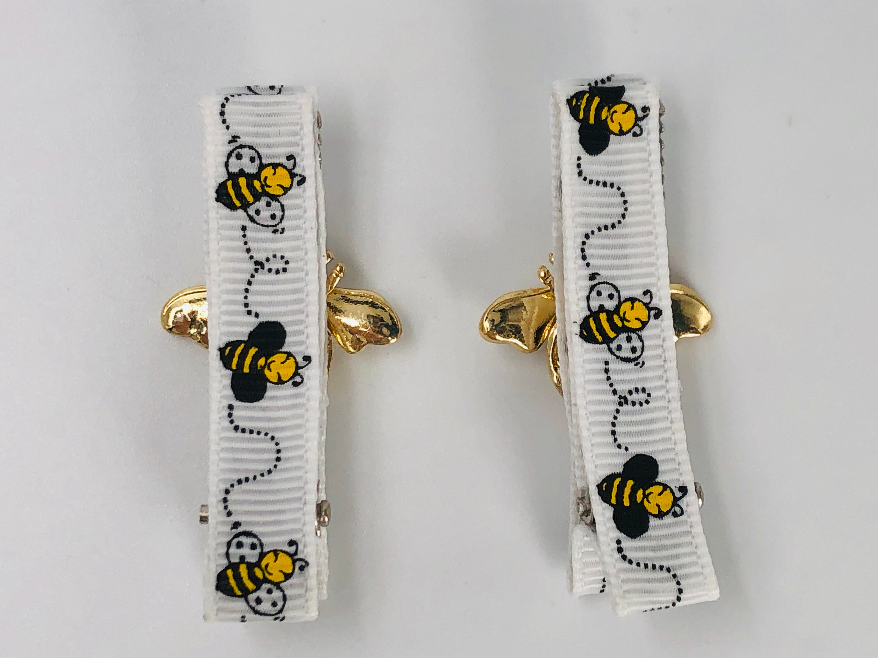 Bee Hair Clips Alligator Hair Clips 1st Birthday Hair Clips Etsy
