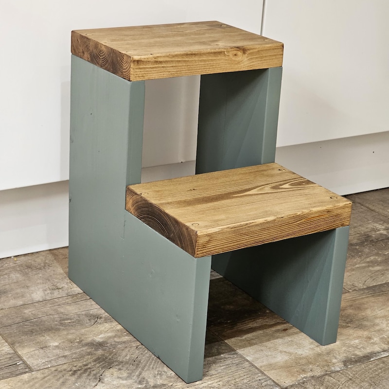 Wooden Step Stool - Etsy UK