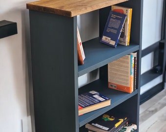 Tall Handmade Solid Wooden Bookshelf Bookcase storage unit 30cm deep with height from 80cm