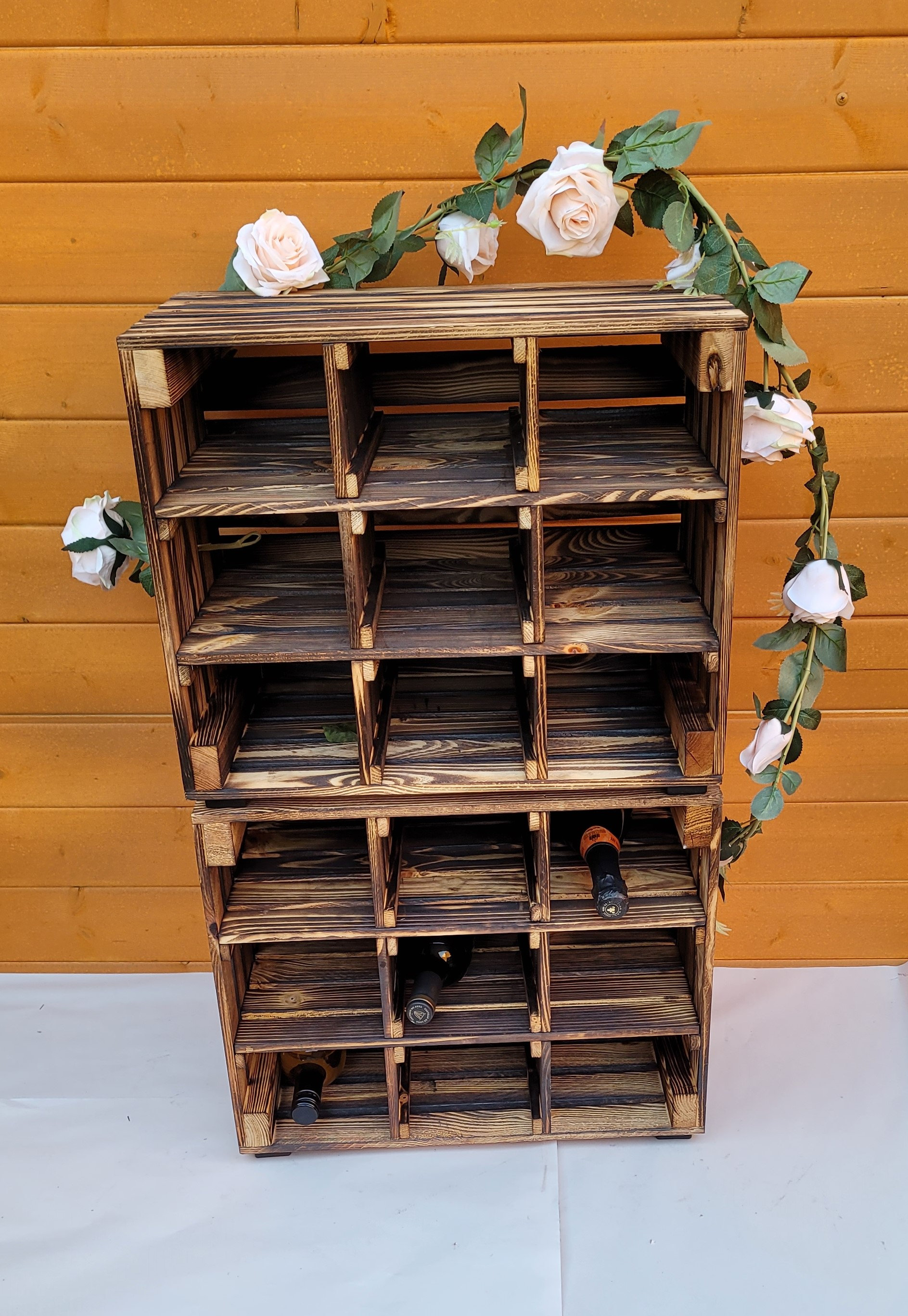 Solid Wooden Wine Crate Storage Crate Storage Unit Storage Box Etsy UK