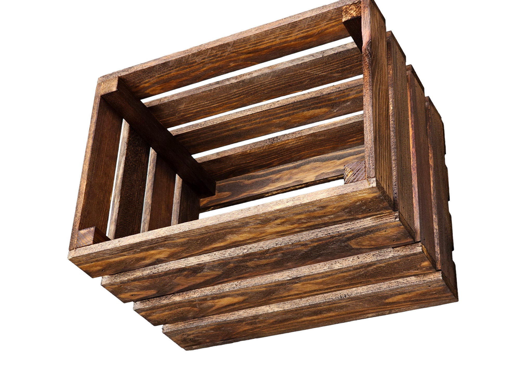 Rustic Wood Storage Crate: Solid Wooden Pine Box, Farmhouse Rustic Decor  (35cmx25cmx25cm) - Etsy, image size:2000x1500