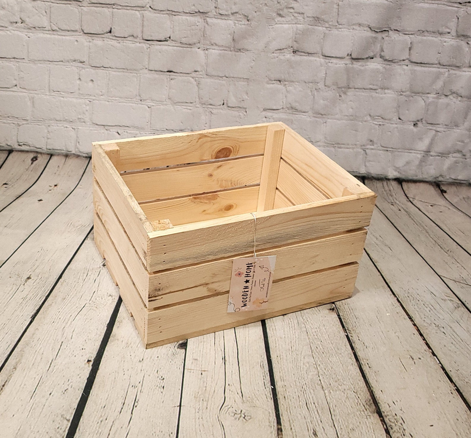 Wooden Crate Gift Box Crate Shabby Chic Storage Boxes Shelves Etsy UK