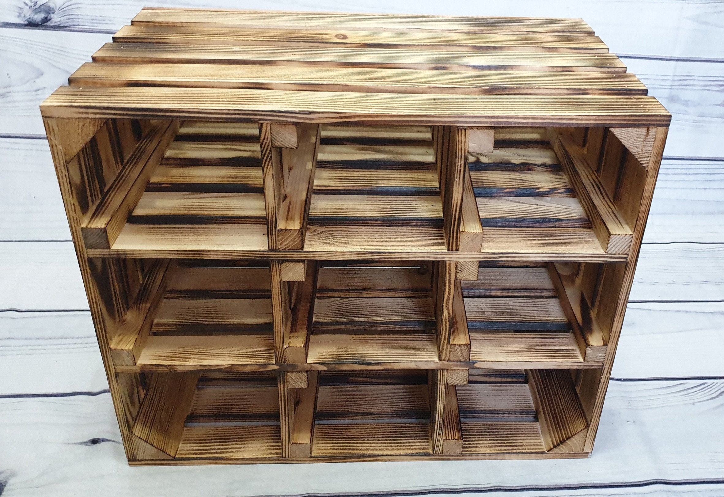 Wooden Wine Crates Storage Crate Storage Unit Etsy