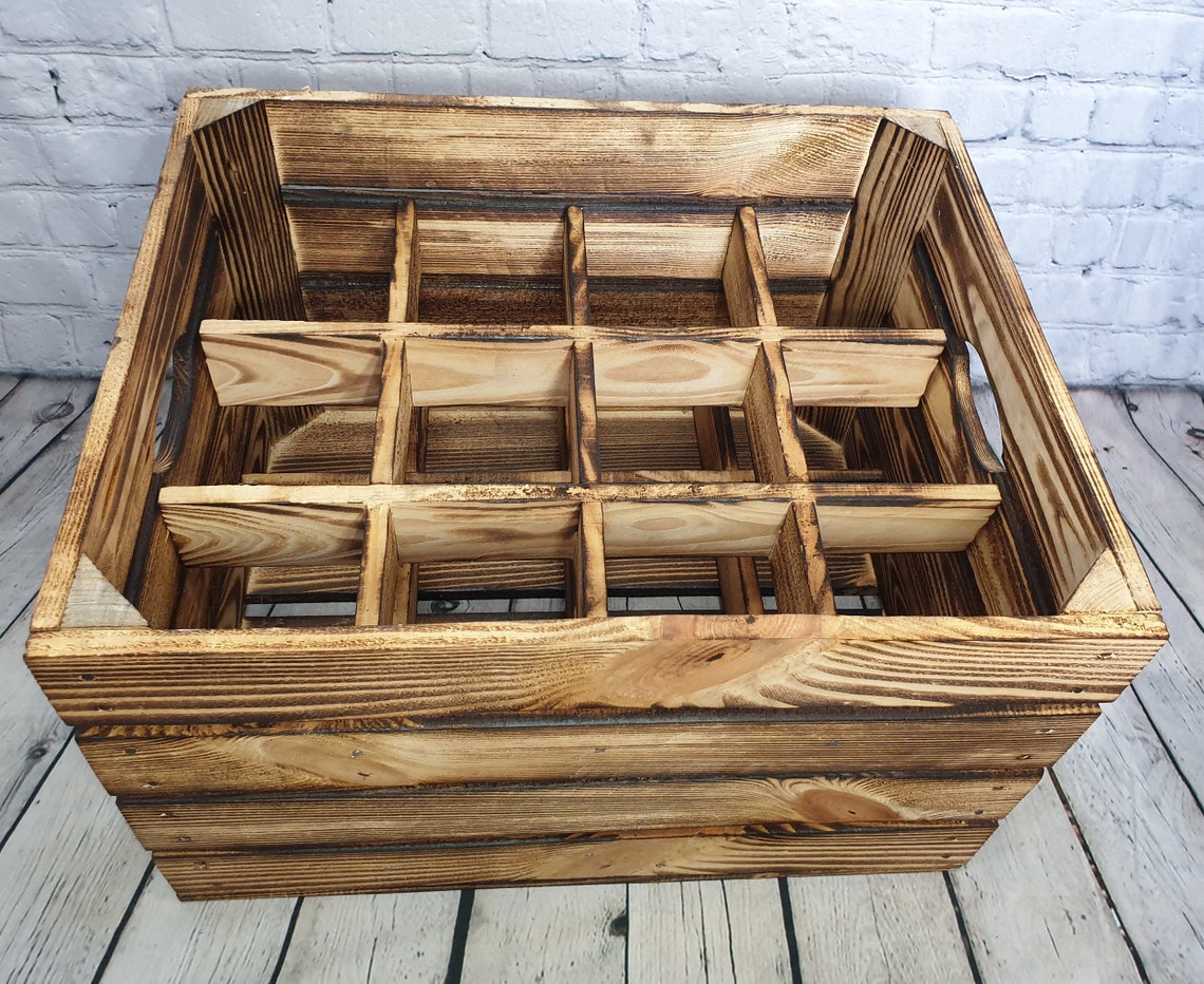Wooden Wine Crates Storage Crate Storage Unit Etsy