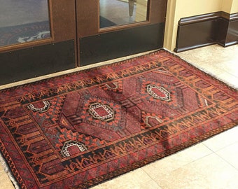 58x82cm Homedecor small tribal rug bedside rug,handmade rug,tribal rug,vintage rug,Turkish rug,accent rug,ethnic rug,doormat 23/'/'x32/'/'