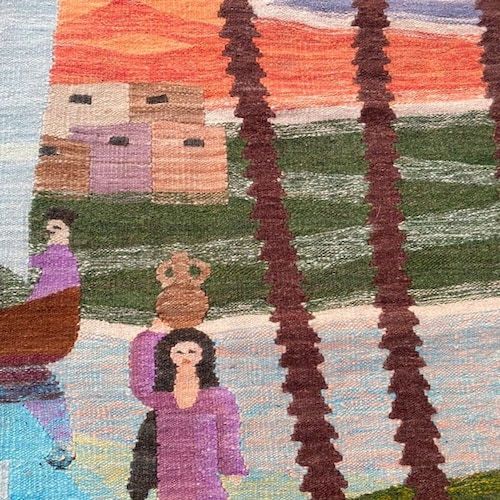 3x5 Feet,Vintage Turkish Kilim,Pictorial Rug,Hand Woven Kilim,home Decor Rug, Floor Kilim,Handmade Kilim,148x103 Cm, Free Shipping main image 1