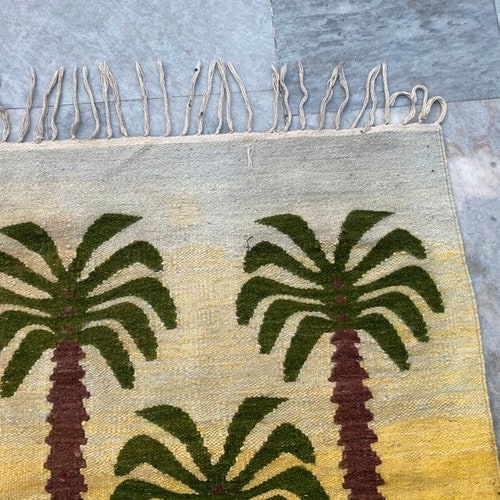 3x5 Feet,Vintage Turkish Kilim,Pictorial Rug,Hand Woven Kilim,home Decor Rug, Floor Kilim,Handmade Kilim,148x103 Cm, Free Shipping main image 7
