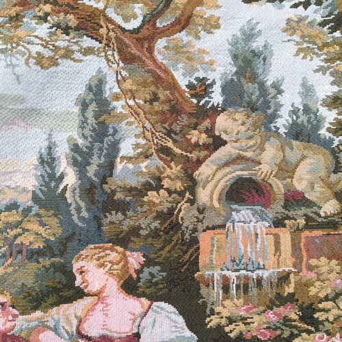 3x4 Feet, French tapestry,Vintage Tapestry,Romantic tapestry,Authentic Tapestry,Wall Hanging Tapestry,Home shops decor,125x88 cm,Free Shipping