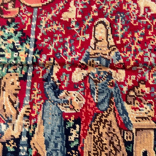 2x2 Feet,French Tapestry,Vintage Stunning Pictorial tapestry,Unicorn Tapestry,Home decor Wall popular hanging tapestry,64x50 cm,Free Shipping