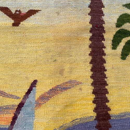 3x5 Feet,Vintage Turkish Kilim,Pictorial Rug,Hand Woven Kilim,home Decor Rug, Floor Kilim,Handmade Kilim,148x103 Cm, Free Shipping main image 4