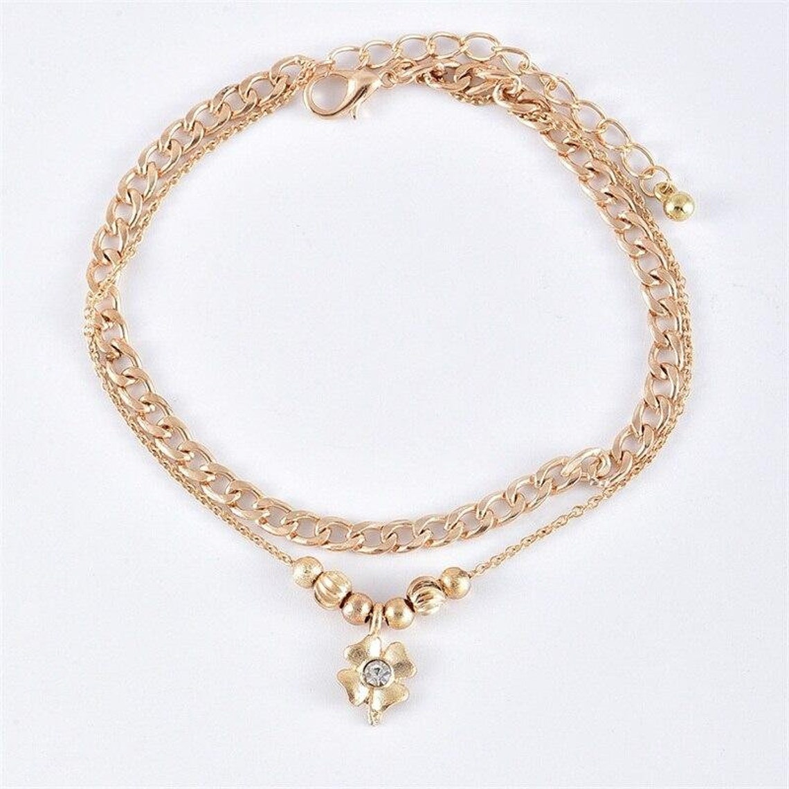 Multi Layer Anklet Set Boho Anklet Set Bohemian Anklet Set Etsy