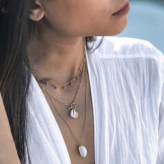 Multi Layer Pendant Necklace Set Boho 