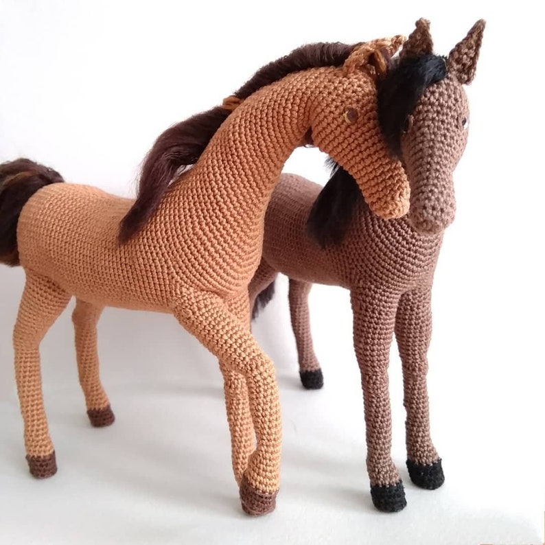 Crochet horse pattern PDF digital IN ENGLISH realistic horse Etsy