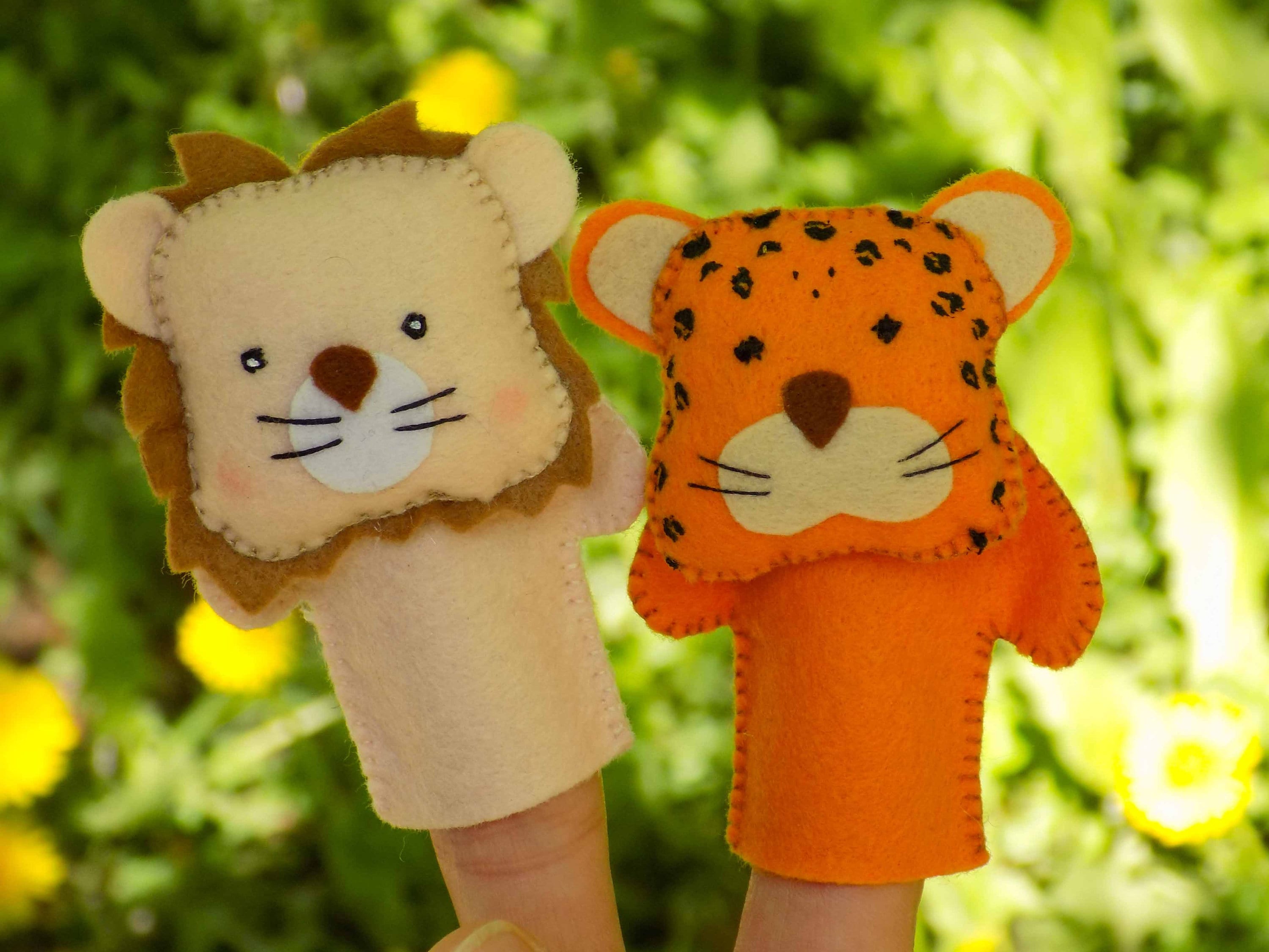 Jungle finger puppets Finger puppet set. African dolls Etsy