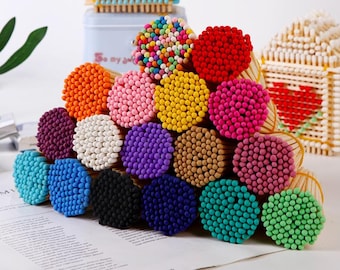Luxury long Coloured matches. 100mm/10cm/4 inches.