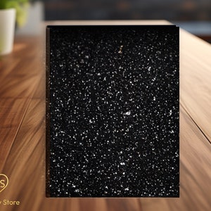 Black Glitter Celebrity Award-folio's, luxe folio voor winnaars, zwarte glitter menuhouder, aandenken folio, luxe award-enveloppen, zwarte map